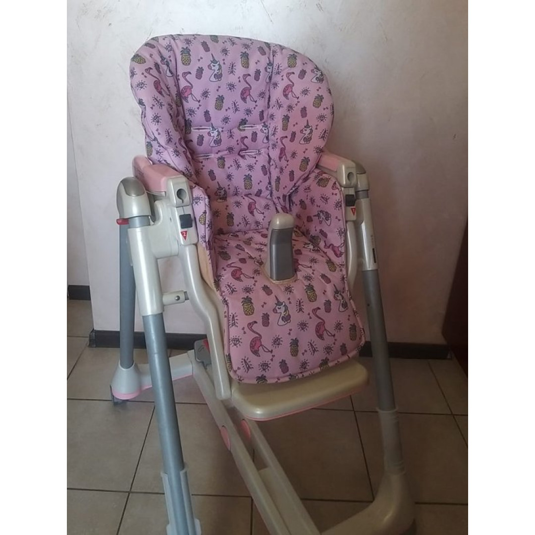  Купить чехол на стульчик для кормления Peg Perego Prima Pappa Diner (Фламинго, аналог экокожи)